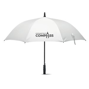 GiftRetail MO6175 - GRUSA Regenschirm mit ABS Griff Weiß