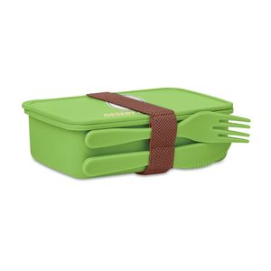 GiftRetail MO6254 - SUNDAY Lunchbox mit Besteck Kalk