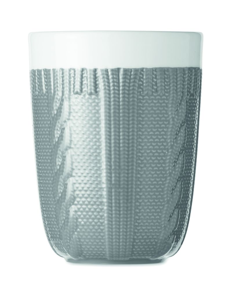 GiftRetail MO6321 - KNITTY Keramik Kaffeebecher 310ml