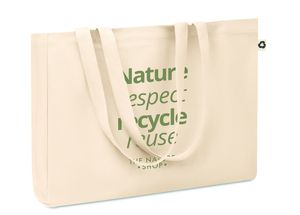 GiftRetail MO6379 - RESPECT Recycelte Canvas-Tasche Beige