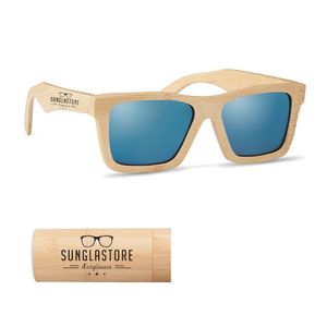 GiftRetail MO6454 - WANAKA Sonnenbrille mit Köcher Wood