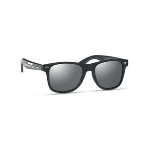 GiftRetail MO6492 - RHODOS Sonnenbrille mit Bambus shiny silver