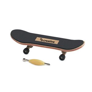 GiftRetail MO6594 - PIRUETTE Finger-Skateboard aus Holz Wood