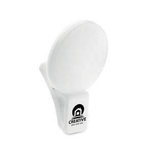 GiftRetail MO6595 - PINNY Selfie-Ringlicht mit Clip Weiß