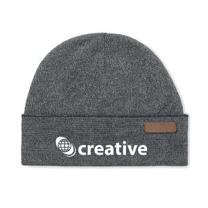 GiftRetail MO6615 - TUZO Doppellagige Beanie Acryl Schwarz