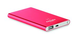 GiftRetail MO8735 - POWERFLAT Powerbank 4000 mAh Rot