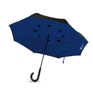 GiftRetail MO9002 - DUNDEE Reversibler Regenschirm Königsblau