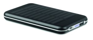 GiftRetail MO9075 - SOLARFLAT Solar Powerbank 4000 mAh Schwarz