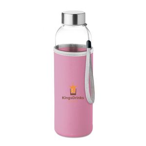 GiftRetail MO9358 - Glasflasche 500 ml Rosa