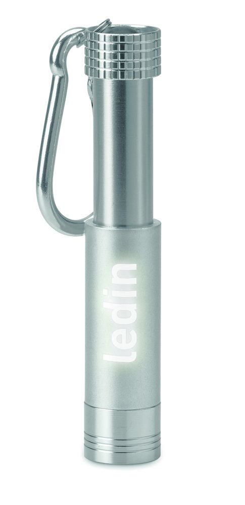 GiftRetail MO9381 - POP LIGHT Taschenlampe mit Karabiner