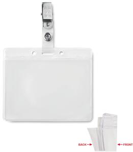 CLIPBADGE Transparente Kartenhülle - GiftRetail MO9642 transparent