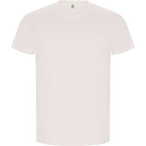 Roly CA6690 - GOLDEN Schlauchförmiges Kurzarm-T-Shirt aus Bio-Baumwolle Vintage White