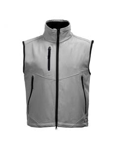 Mustaghata CARBONE - BodyWarmer Softshell für Männer 3 Schichten Grau