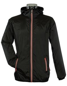 Barents SPEED - Wind Breaker Unisex mit Kapuze und kontrastierenden Reißverschluss