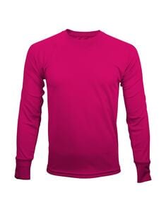 Mustaghata TRAIL - Aktives T-Shirt für Männer lange Ärmel 140 g Fuschia