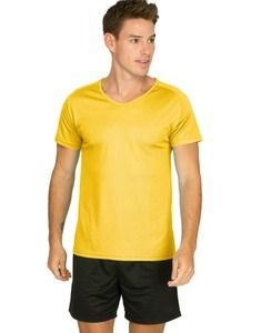Mustaghata WINNER - Aktives T-Shirt für Männer kurze Ärmel & Raglantes 125G Gelb