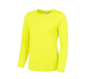 Just Cool JC012 - Atmungsaktives Langarm-T-Shirt für Damen von Neoteric ™ Electric Yellow