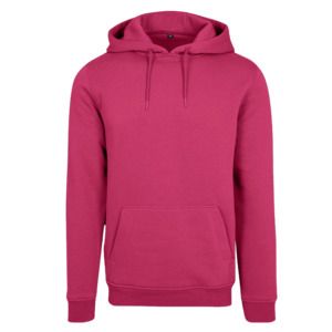 Build Your Brand BY011 - Schwerer Hoodie Hibiskus Pink