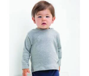 Babybugz BZ011 - Baby Langarm t Heather Grey Melange