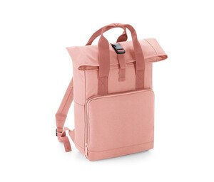 Bag Base BG118 - TWIN HANDLE ROLL-TOP RUCKSACK Blush Pink