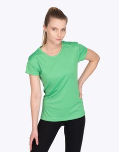 Mustaghata SALVA - Frauen aktives T-Shirt Polyester Spandex 170 g/m² Citron vert