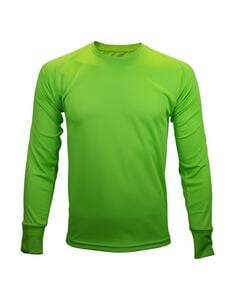 Mustaghata TRAIL - Aktives T-Shirt für Männer lange Ärmel 140 g Citron vert