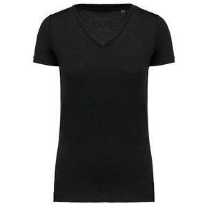 Kariban K3003 - Damen-T-Shirt Supima® mit V-Ausschnitt und kurzen Ärmeln