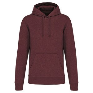 Kariban K4027 - Men's eco-friendly hooded sweatshirt Wine Heather