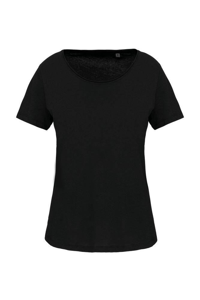Kariban K399 - Bio-T-Shirt für Damen mit kurzen Ärmeln und ungesäumtem Halsausschnitt