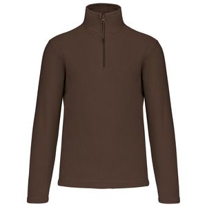 Kariban K912 - Enzo - Mikrofleece Pullover 1/4 Zipper Chocolate