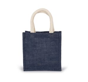 Kimood KI0272 - Jutetasche im Cabas-Stil Klein Midnight Blue