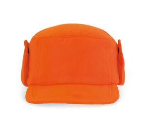 K-up KP617 - Kappe mit Ohrenschutz Fluorescent Orange