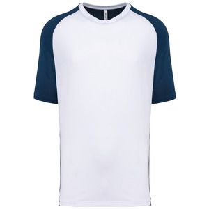 Proact PA4030 - Zweifarbiges Padel Herren-T-Shirt mit Raglanärmeln Sporty Navy / White