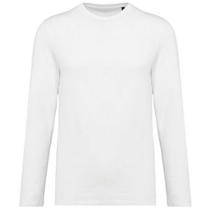 Kariban Premium PK302 - Supima® Herren-T-Shirt mit Rundhalsausschnitt und langen Ärmeln Weiß