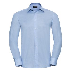 Russell RU922M - CAMISA OXFORD ENTALLADA MANGA LARGA Oxford Blue