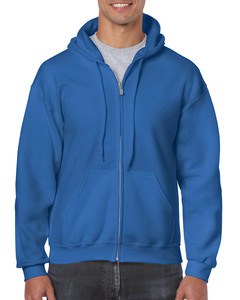 Gildan GIL18600 - Pullover mit Kapuzen mit voller Reißverschluss für ihn Königsblau