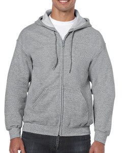 Gildan GIL18600 - Pullover mit Kapuzen mit voller Reißverschluss für ihn Sports Grey