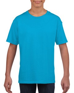 Gildan GIL64000B - T-Shirt Softstyle SS für Kinder Kinder Saphir