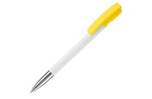 TopPoint LT80804 - Kugelschreiber Nash Hardcolour mit Metallspitze White/Yellow