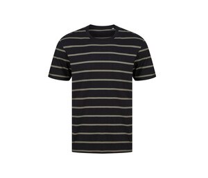 FRONT ROW FR136 - T-Shirt im Marinelook Black/ Khaki