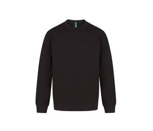 HENBURY HY840 - Sweatshirt aus regenerierter Baumwolle und recyceltem Polyester Black
