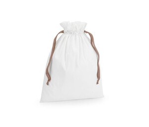 WESTFORD MILL WM121 - Geschenktasche aus Baumwolle mit Schnurband Soft White / Rose Gold