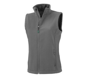 Result RS902F - Recycling von Frauen mit Polyester Softshell BodyWarmer Workguard Grey