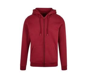 Build Your Brand BY012 - Zipjacke mit Kapuze Burgundy