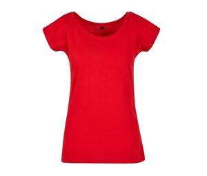 BUILD YOUR BRAND BYB013 - T-Shirt mit weitem Halsausschnitt City Red