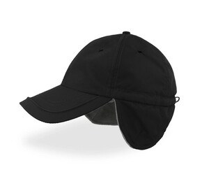 ATLANTIS HEADWEAR AT240 - Wintermütze aus recyceltem Nylon und Polarfleece Black