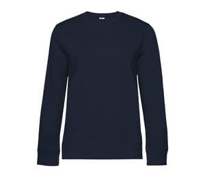 B&C BCW01Q - Damen Sweatshirt mit geraden Ärmeln  Navy