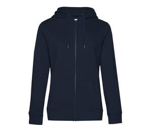 B&C BCW03Q - Kapuzensweatshirt Queen mit Reißverschluss Navy