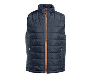 Pen Duick PK310 - Ärmellose wasserabweisende und winddichte Daunenjacke für Herren Navy / Orange