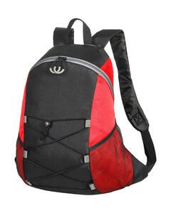 Shugon SH7237 - Chester Backpack Schwarz / Rot